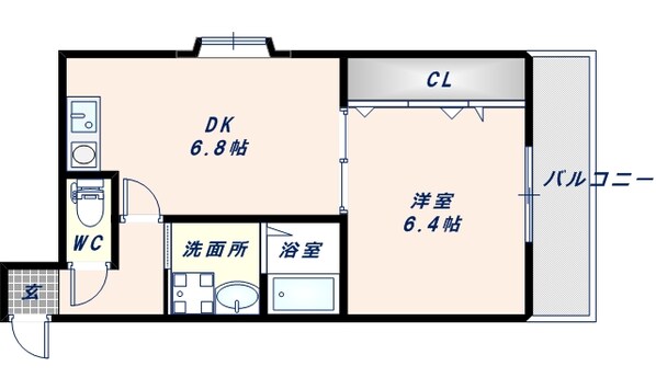 北巽駅 徒歩8分 3階の物件間取画像